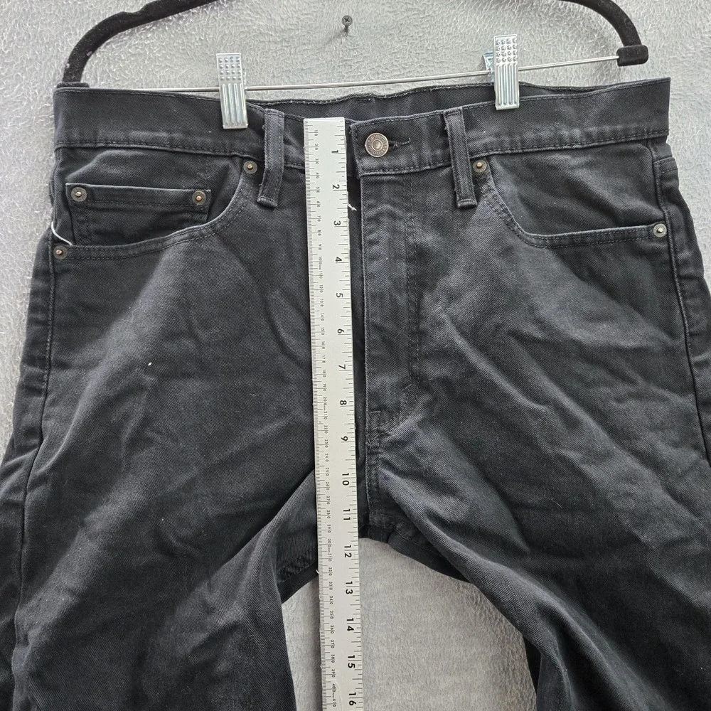 Levi's 513 Men Jeans 34X34‎ Black Denim Slim Straight  32